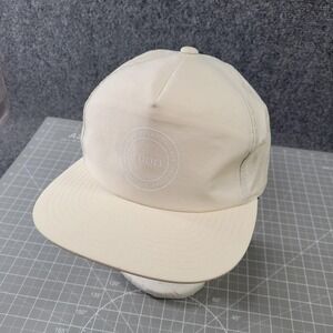 Vuori Hat Cap Snap Back Mens One Size Off White Polyamide Adjustable Outdoor